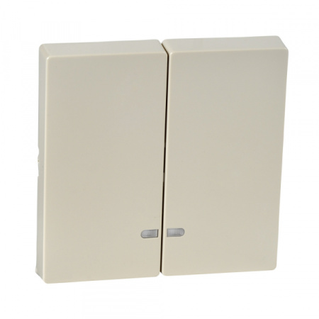 Schneider Electric Merten SM Беж глянец Клавиша 2-ая с подсветкой