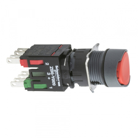 Schneider Electric Кнопка 16мм красная с возвратом XB6AA45B