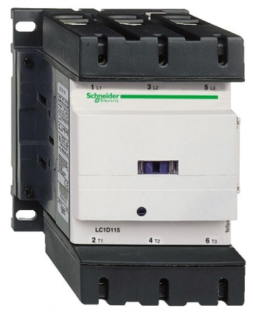Schneider Electric Contactors D Telemecanique Контактор 3Р 115A, 1НО+1НЗ 220В 50Гц зажим под винт