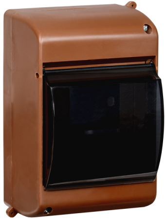 IEK KREPTA 3 Корпус пластиковый КМПн 2/4 IP30 дуб откр.монтаж