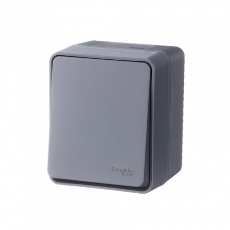 Systeme Electric AtlasDesign Profi54 Наруж Антрацит Выключатель 1-клавишный 10 АХ