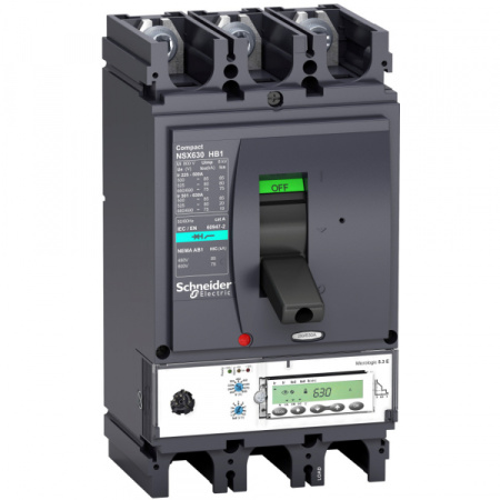 Schneider Electric Compact NS630 3P Выключатель Micrologic 5.3E 630A NSX630HB1 (75кА при 690B)