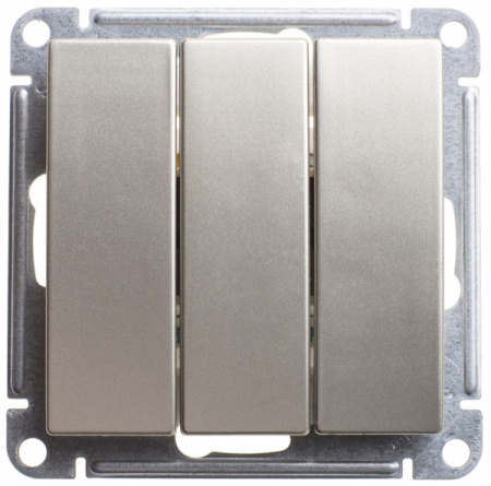 Systeme Electric Wessen 59 Шампань Выключатель 3-клавишный, 10АХ