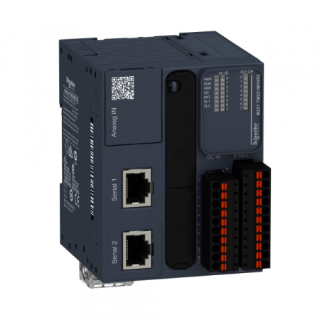 Schneider Electric M238 Блок базовый модульный М221-24IO транзисторный источник (TM221M16TG)