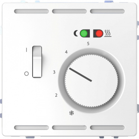 Schneider Electric Merten D-Life Белый Лотос Терморегулятор теплого пола с центральной платой с выключателем +4м 230В