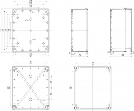 Schneider Electric Sarel Коробка пластиковая 341X291X128 ABS