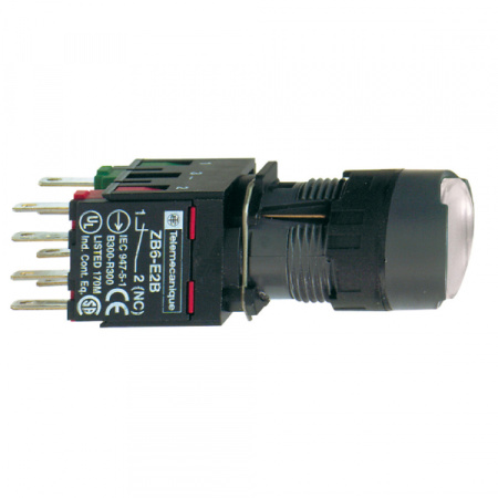 Schneider Electric Кнопка 16мм белая с подсветкой XB6AF1B5B