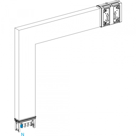 Schneider Electric CANALIS KSA СЕКЦИЯ УГЛОВАЯ ВЕРТИК. НА ЗАКАЗ 400А (250 - 750) x (250 - 750)