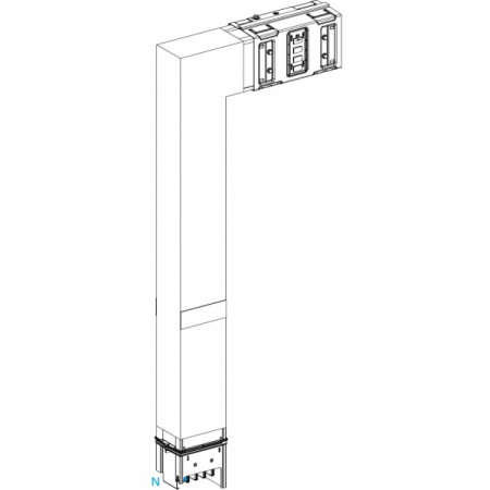 Schneider Electric CANALIS KSA СЕКЦИЯ УГЛОВАЯ НА ЗАКАЗ 630А С ОГНЕН. БАРЬЕРОМ. A=290 B=700 ДО 1200
