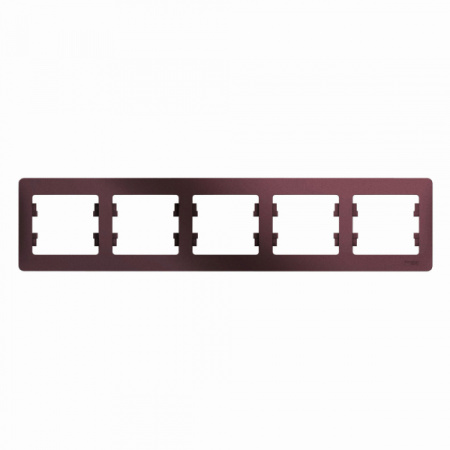 Systeme Electric Glossa Баклажановый Рамка 5-ая, горизонтальная