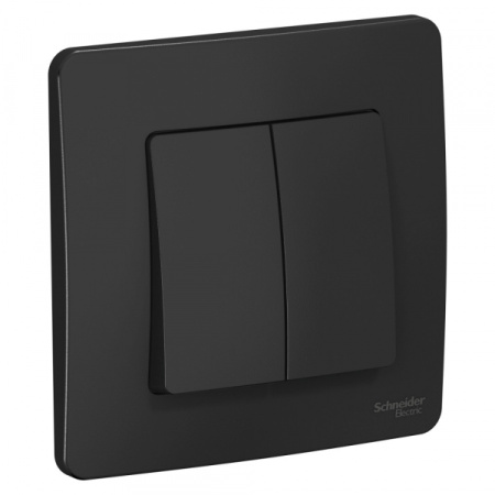 Systeme Electric Blanca внутр Антрацит Выключатель 2-клавишный, 10А, 250B