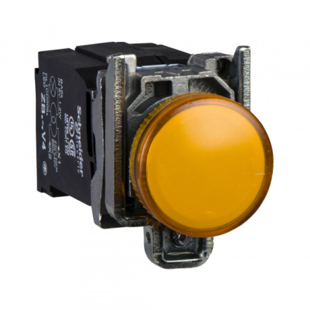Schneider Electric Лампа сигнальная, оранжевая, встроенный LED, 400В