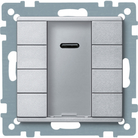 Schneider Electric Merten KNX\EIB SM Алюминий Сенсор 4-кнопочный Plus с ИК-приемником