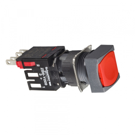 Schneider Electric Кнопка 16мм, с возвратом, красная (XB6CA45B)