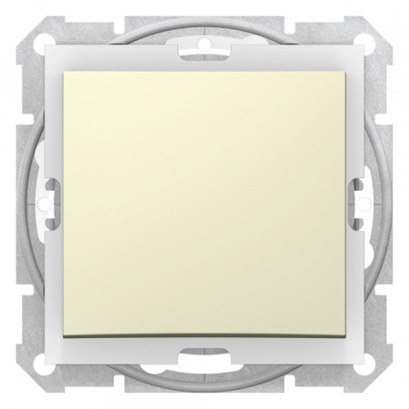 Schneider Electric Sedna Беж Выключатель 1-клавишный 10А , IP44 (сх.1)
