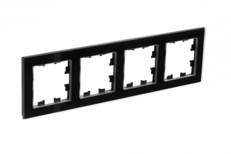 Systeme Electric AtlasDesign Nature Стекло черный Рамка 4-ая