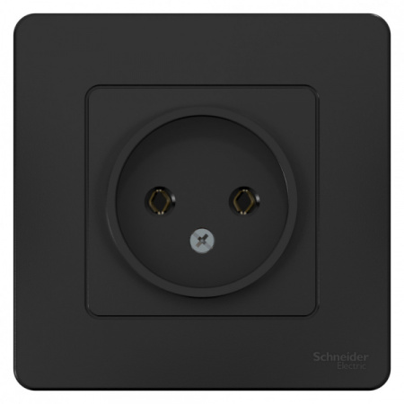 Systeme Electric Blanca внутр Антрацит Розетка б/з без шторок 16А, 250В