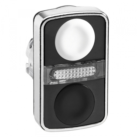 Schneider Electric XB4 Головка кнопки двойная без маркировки + LED ZB4BW7A1720
