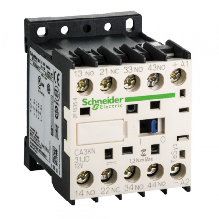 Schneider Electric Auxiliary contactors Промежуточное реле 3НО+НЗ, цепь управления 12В DC