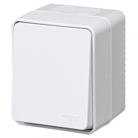 Systeme Electric AtlasDesign Profi54 Наруж Белый Выключатель кнопочный 1-клавишный 10 АХ