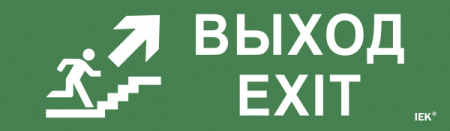 IEK Этикетка самокл. 310х90мм "Выход/лест. вверх/фигура"