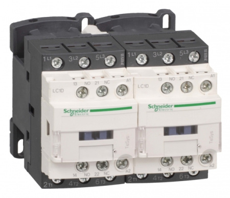 Schneider Electric Contactors D Telemecanique Контактор реверсивный 3Р 12A, НО+НЗ, 230В 50/60Гц зажим под винт