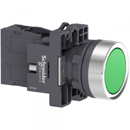 Schneider Electric Кнопка с фиксацией зеленая 1НO (XA2EH031)