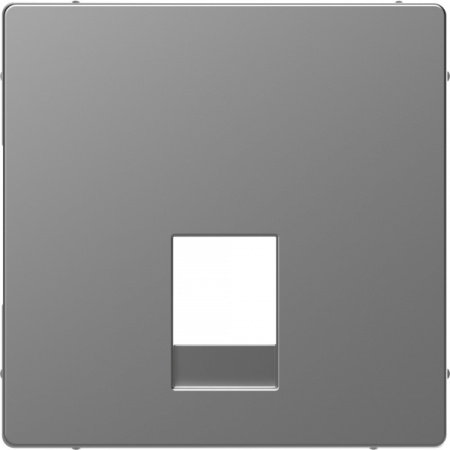 Schneider Electric Merten D-Life Нержавеющая Сталь Накладка центральная для розетки 2-ной RJ11/RJ12