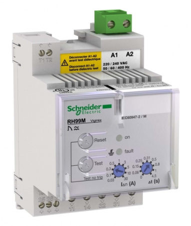Schneider Electric Vigirex Реле RH99M 389/415В 50/60/400 Гц с ручным сбросом