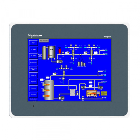 Schneider Electric Magelis Сенсорный цветной терминал 12,1" 800х600 RS232/485 Eth TCP/IP 96Mб/512кБ слот SD ,сталь