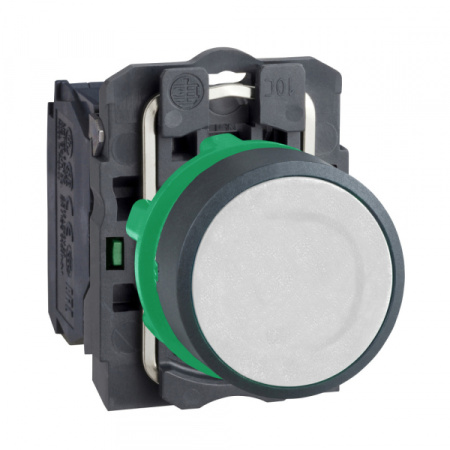 Schneider Electric Кнопка 22мм белая с возвратом (XB5AA21)
