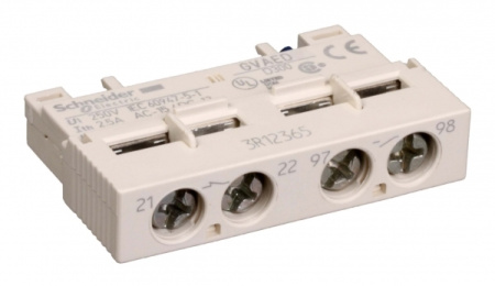 Schneider Electric GV2 Контакт фронтальный сигнализации аварийного отключения(НО)+доп. контакт мгновенного действия