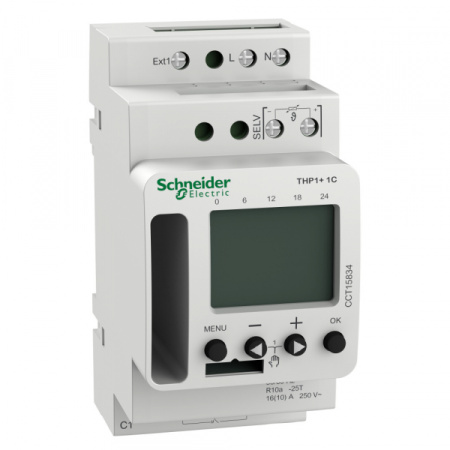 Schneider Electric Термостат thp1+ 1с электронное программируемый, 1 выход