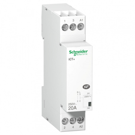 Schneider Electric ACTI9 Модульный контактор iCT+ 1P+N 20A
