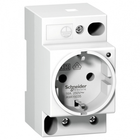 Schneider Electric Acti 9 Розетка щитовая iPC DIN 2П+T 16A 250В с индикатором