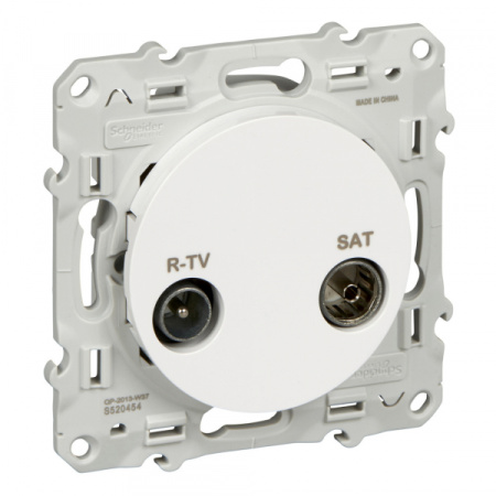 Schneider Electric Odace Бел Розетка R-TV/SAT