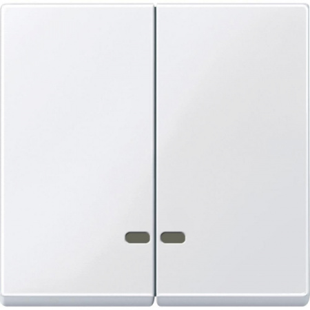 Schneider Electric Merten SM Бел Актив Две клавиши с окошком для световой индикации