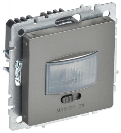 IEK BRITE BASE Сталь Датчик движения ДС10-1-БрС