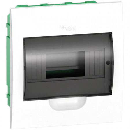 Systeme Electric EASY 9 Корпус встраиваемый с прозрачной дверью 1ряд/8мод, IP40, IK07,63А, 2 клеммы