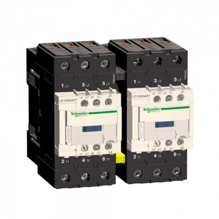 Schneider Electric Contactors D Контактор реверсивный 3Р Everlink AC3 440В 65A катушка управления 230В AC 50/60Гц