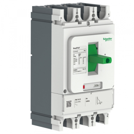 Schneider Electric Автоматический выключатель EASYPACT EZS400F TM400D 3П3Т 36kA нерегулируемый