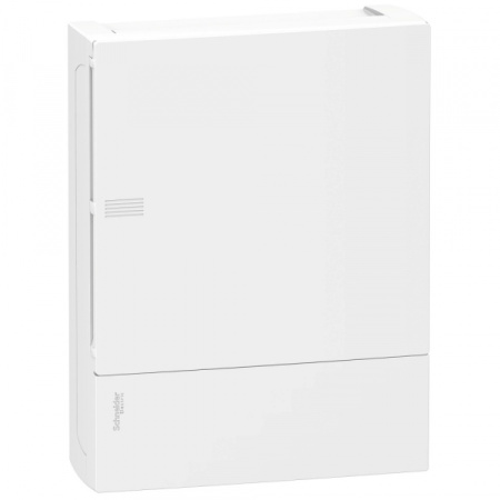 Schneider Electric RESI9 MP (Mini Pragma) Бокс навесной с белой дверью 2 ряда/24 модуля, IP40, IK07, 63А, 2 клеммы, Италия
