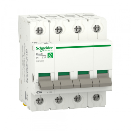 Schneider Electric RESI9 Выключатель нагрузки (мод. рубильник) 63А 4P