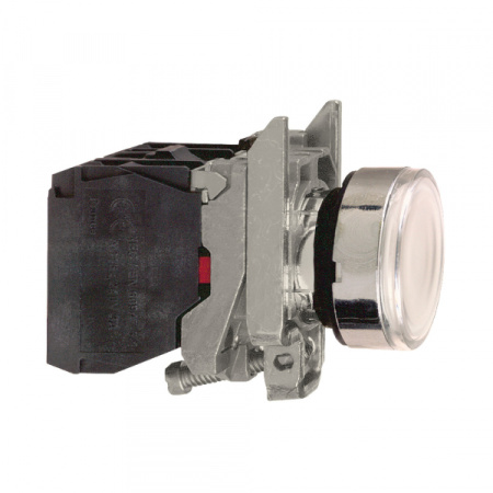Schneider Electric XB4 Кнопка 22мм 220В с возвратом, с подсветкой XB4BW3165