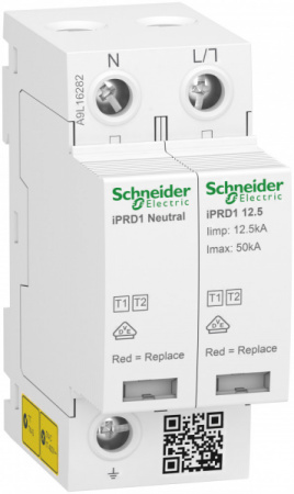 Schneider Electric УЗИП iPRD1 12.5r 1P+N 50kA КЛАСС 1+2 с картриджем