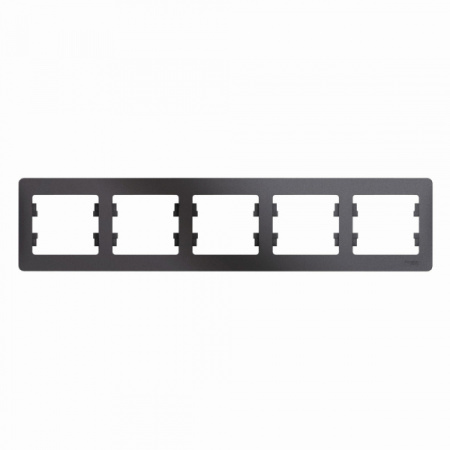 Systeme Electric Glossa Графит Рамка 5-ая, горизонтальная