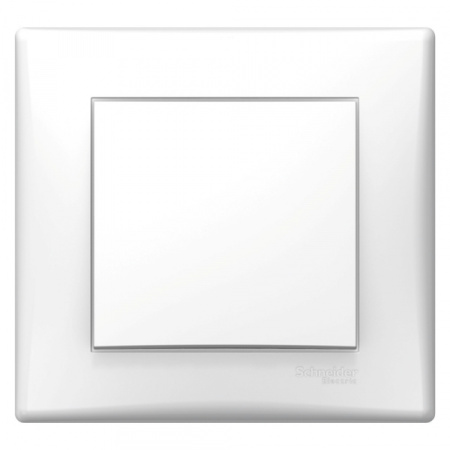 Schneider Electric Sedna Бел Выключатель 1-клавишный с рамкой (упак.= 5 шт.)