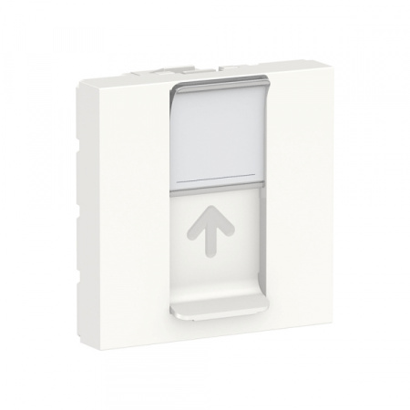 Schneider Electric Unica Modular Бел Панель лицевая RJ45, одиночная без коннектора, 2 модуля