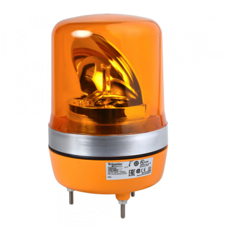 Schneider Electric Лампа маячок вращающийся оранжевая 24В AC/DC 106мм