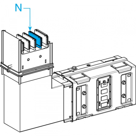 Schneider Electric CANALIS KSA СЕКЦИЯ УГЛОВАЯ ВЕРТИКАЛЬНАЯ ВВЕРХ 630А